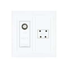 일신 MATV+4P 전화 콘센트