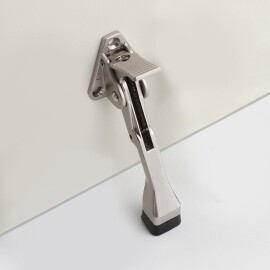 원터치 사각 말발굽 도어스토퍼 니켈 50개/갑