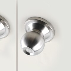 원통형 방화문손잡이 9003SS 스텐 (먹통공정)