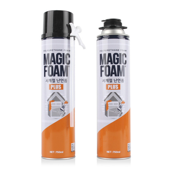 매직폼 플러스 사계절 난연폼 건타입 어댑터타입 (750ml)